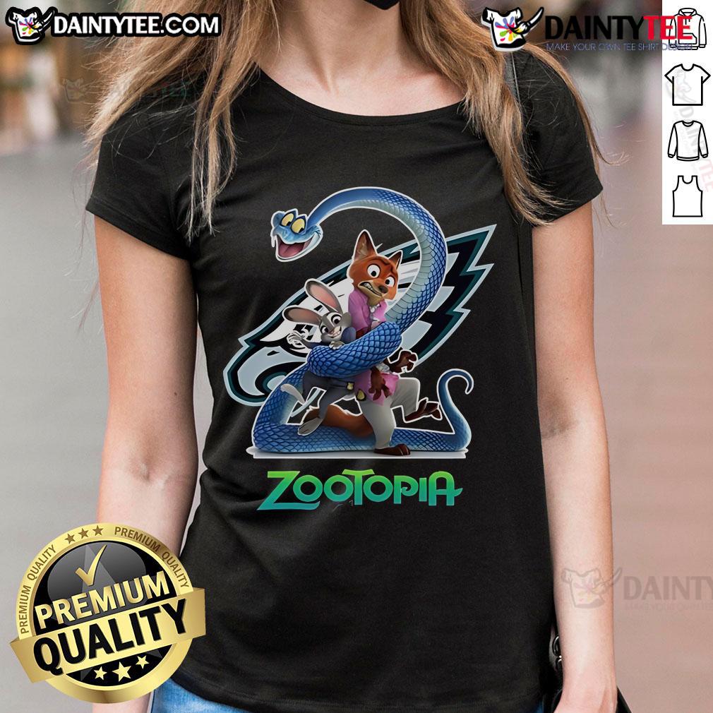 Nice Philadelphia Eagles Zootopia 2 Ladies Tee Womens Philadelphia Eagles Zootopia 2 tee featuring vibrant graphics and a stylish fit for fans of all ages.