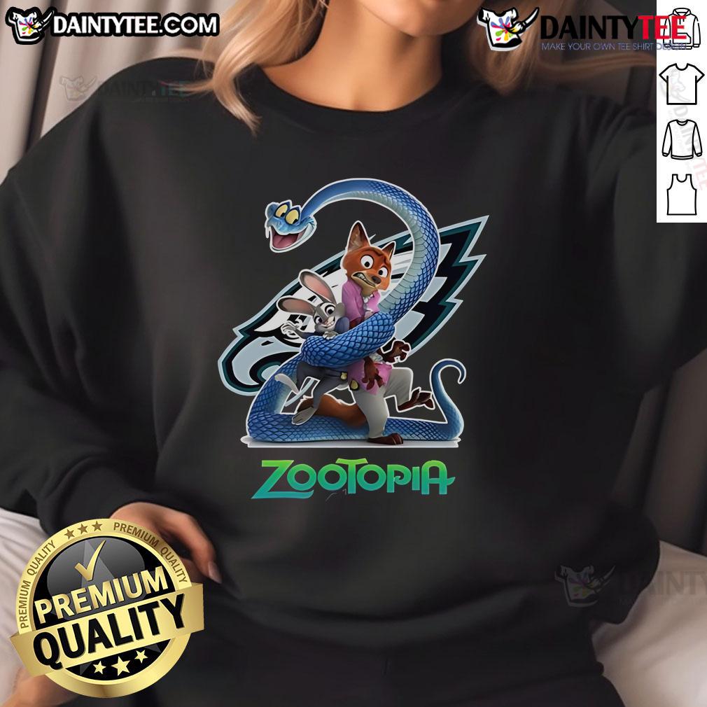 Nice Philadelphia Eagles Zootopia 2 Sweatshirt Nice Philadelphia Eagles Zootopia 2 Sweatshirt featuring vibrant graphics and a cozy design for fans.