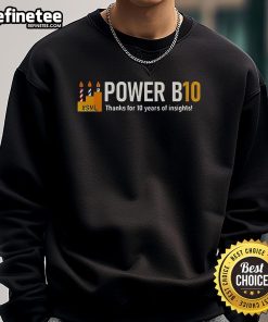 Nice Power B10 sweatshirt celebrating 10 years of insights with a stylish design and comfortable fit.