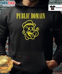 Colorful Popeye hoodie design featuring iconic cartoon character, perfect for fans of vintage public domain art.