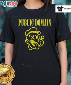Nice Public Domain Popeye Ladies Tee featuring a retro Popeye graphic on a stylish women's t-shirt.