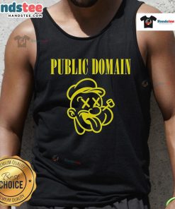 Stylish Popeye tank top in public domain design, featuring vibrant colors and classic cartoon character.