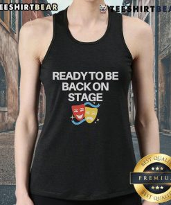 Stylish mask tank top ready for stage performance, featuring vibrant colors and a trendy design for music lovers.