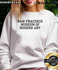 Cozy sweatshirt featuring the Nice San Francisco Museum of Modern Art design, perfect for art lovers.