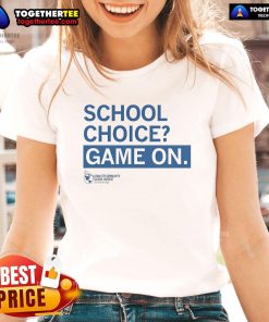 Nice School Choice Game on Iowa City Schools Ladies Tee featuring vibrant graphics and a comfortable fit for school spirit.