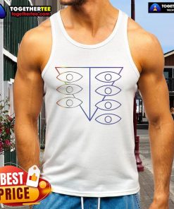 Nice Seele Rainbow Eyes Tank Top featuring vibrant colors and unique design, perfect for stylish summer outfits.