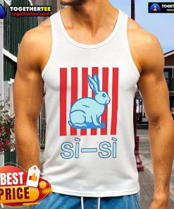 Stylish Nice Sisi Bunny Tank Top featuring a cute bunny graphic, perfect for casual spring and summer outfits.