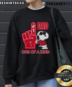 Nice Snoopy Tampa Bay Buccaneers 1 DAD one-of-a-kind sweatshirt featuring a playful Snoopy design for fans.