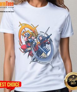 Nice Sora vs Riku rivalry battle in Kingdom Hearts keyblade duel on a stylish ladies tee.