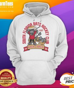 Alt Text: Nice South Florida Rats Hockey Club Back 2 Back 24-25 mascot hoodie featuring vibrant team colors and logo.