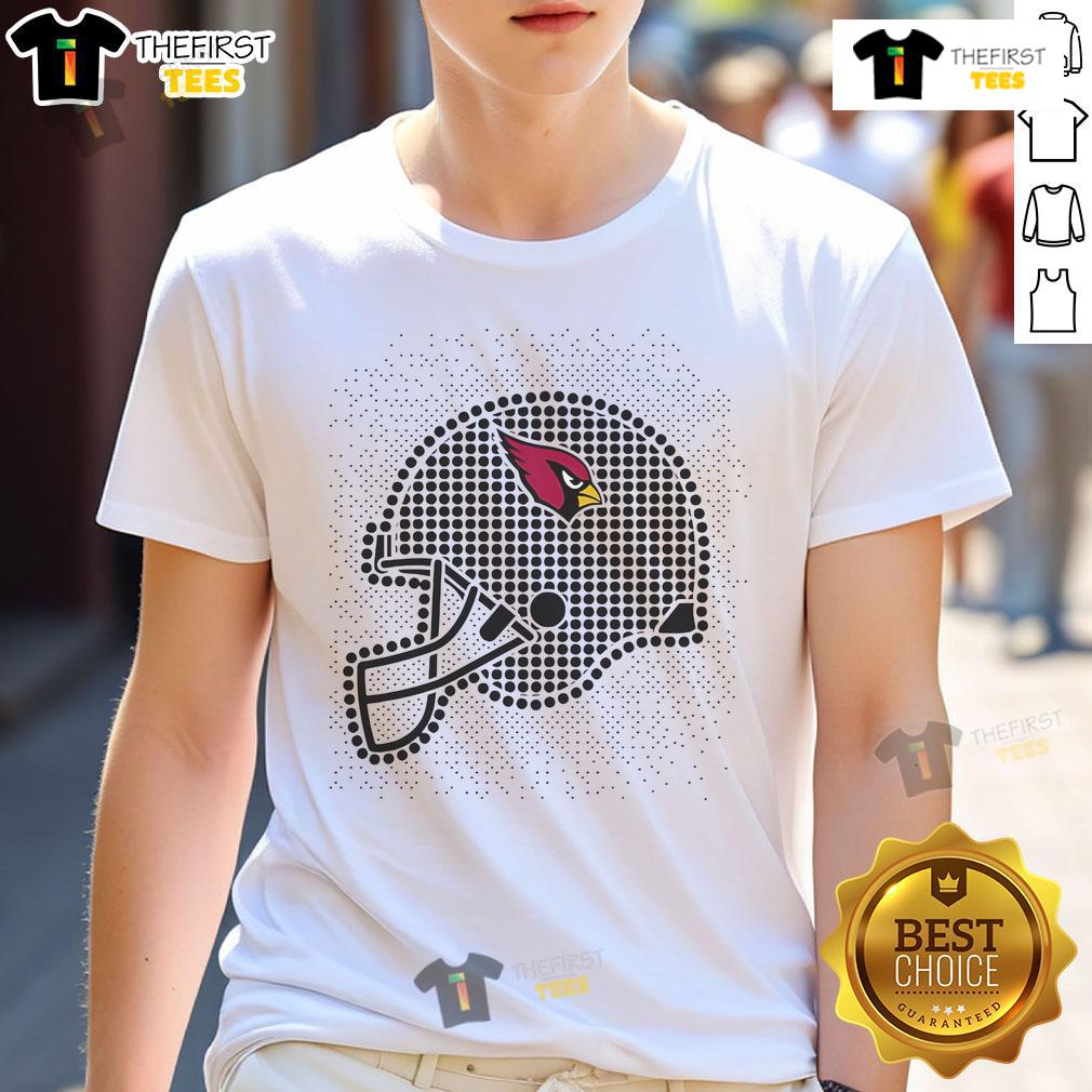 Nice St. Louis Cardinals Polka Dots Helmet T Shirt Alt Text: St. Louis Cardinals polka dot helmet t-shirt featuring vibrant colors and a stylish design for fans.