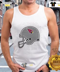 Stylish St. Louis Cardinals polka dots helmet tank top for fans, perfect for game day and summer outings.