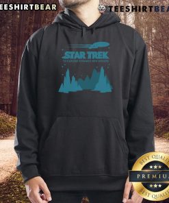 Cozy hoodie featuring 'Nice Star Trek to Explore Strange New Worlds' design, perfect for fans of the iconic sci-fi series.