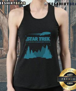 Explore strange new worlds in style with this Nice Star Trek tank top featuring iconic sci-fi graphics.