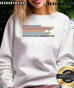 Stylish Star Wars 25th Anniversary The Phantom Menace Podracing sweatshirt featuring vibrant graphics and comfortable fit.