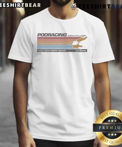 Star Wars 25th Anniversary The Phantom Menace Podracing T-Shirt featuring iconic podracing scene and vibrant graphics.