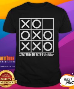 Alt Text: Nice Stray From The Path The Only Winning Move Is Not To Play T-Shirt featuring a bold graphic design.
