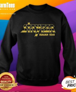 Isaiah 53:5 logo sweatshirt featuring a stylish design, perfect for faith-inspired fashion and comfort.
