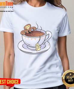 Nice Tea Guy Tom X Monke Ladies Tee featuring a stylish design perfect for casual wear and tea enthusiasts.