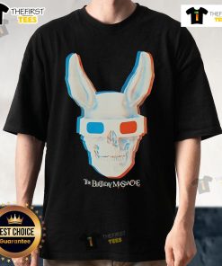 Alt Text: Nice The Birthday Massacre 3D Skull T-Shirt featuring a vibrant skull design and band logo in stylish black and white.