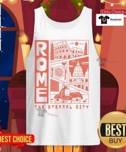 Alt Text: Stylish Wituka tank top featuring a vibrant design inspired by Nice, the Eternal City, perfect for summer fashion.