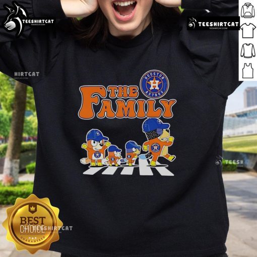 Nice The Family Bluey Houston Astros Abbey Road Sweatshirt for stylish fans, featuring vibrant colors and unique design.