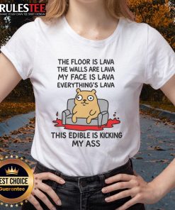 Nice ladies tee featuring 'The Floor Is Lava' design, perfect for fans of fun, quirky apparel and playful graphics.