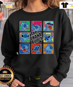 Nice The Ohana Bunch Stitch X The Brady Bunch sweatshirt featuring colorful graphics and a cozy design for fans.