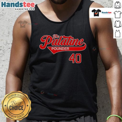Stylish Nice The Palatine Pounder 40 tank top featuring a vibrant design, perfect for casual summer wear.