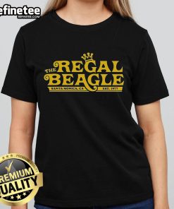 Alt Text: Nice The Regal Beagle Santa Monica CA Est 1977 Ladies Tee showcasing a stylish design for casual wear.