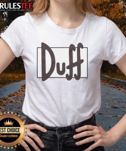 Nice The Simpsons Duff Beer Lightweight Ladies Tee featuring vibrant graphics for fans of the iconic animated series.
