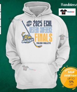 Nice Toledo Walleye hoodie celebrating the Western Conference Finals, showcasing team pride in stylish design.