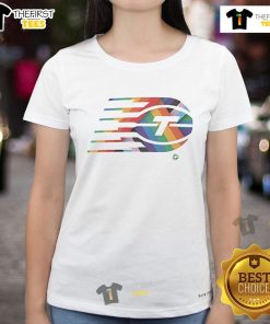 Nice Toronto Tempo Team logo on a Pride ladies tee, featuring vibrant colors and a stylish design celebrating diversity.