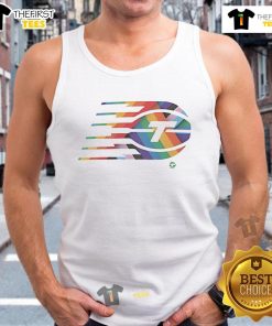 Alt Text: Pride tank top featuring Nice Toronto Tempo Team logo in vibrant colors, celebrating inclusivity and team spirit.