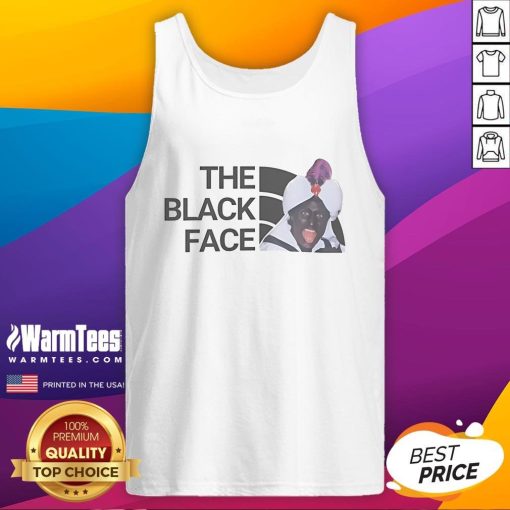 Nice Trudeau Black Face Tank Top featuring a bold graphic design, perfect for casual summer outfits and statement fashion.