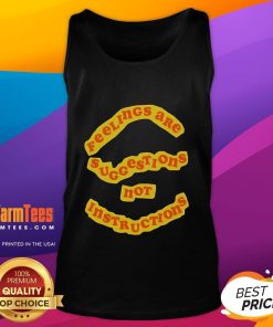 Nice Tyler Spangler Feelings Are Suggestions tank top featuring vibrant colors and abstract design for a stylish look.