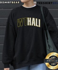 Nice Tyrese Haliburton Indiana Pacers sweatshirt featuring Wthali text design, perfect for fans and stylish sportswear.