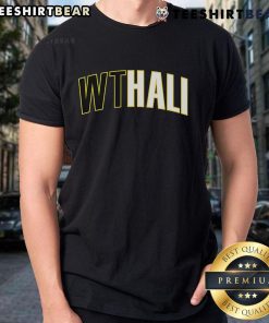 Nice Tyrese Haliburton Indiana Pacers Wthali Text T-Shirt featuring vibrant design and team colors for fans.