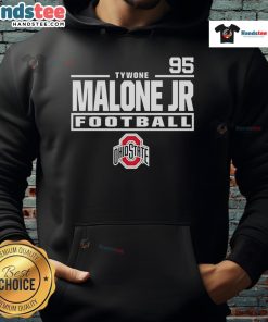 Alt Text: Nice Tywone Malone Jr. Ohio State Buckeyes Football 95 hoodie showcasing the team's logo and vibrant colors.