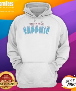 Nice unlabeled sapphic hoodie in vibrant colors, perfect for showcasing pride and style in everyday wear.