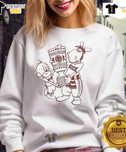 Alt Text: Stylish Nice VFB Pokal Final Affle und Pferdle sweatshirt featuring vibrant colors and a sporty design.