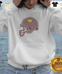 Nice Washington Commanders polka dots helmet hoodie showcasing team spirit and stylish design for fans.