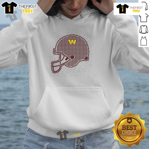 Nice Washington Commanders polka dots helmet hoodie showcasing team spirit and stylish design for fans.