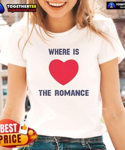 Nice Where Is The Heart Romance Ladies Tee featuring a stylish design perfect for casual wear and romantic outings.