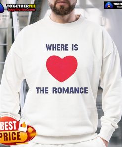 Cozy 'Nice Where Is The Heart' romance sweatshirt in soft fabric, perfect for casual outings and cozy date nights.