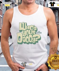 Alt Text: Nice Who's Your Daddy yellow logo tank top for 2025, stylish and vibrant summer fashion for casual wear.