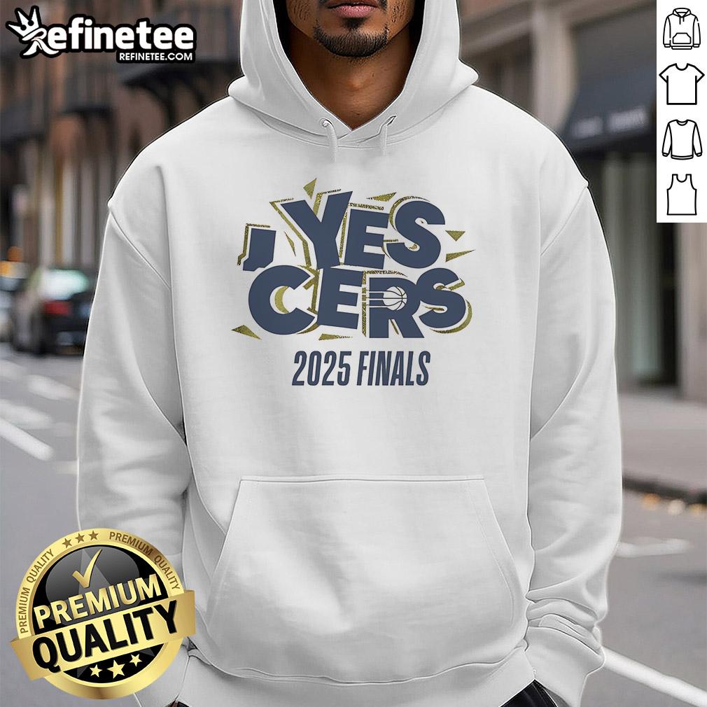 Nice Yes 'Cers 2025 Finals Indiana Pacers Nba Champions Hoodie Nice Yes Cers 2025 Finals Indiana Pacers NBA Champions hoodie featuring team colors and logo for basketball fans.