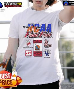 Official 1996 NCAA Final Four logo T-shirt featuring vibrant graphics and iconic design for basketball fans.
