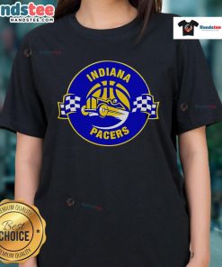 2025 Pacers Racers Special Edition Ladies Tee featuring vibrant colors and stylish design, perfect for fans and collectors.