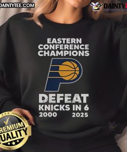 Official 25 Years Eastern Conference Champions sweatshirt celebrating the 2000 Knicks defeat in 6 games, stylish and nostalgic.